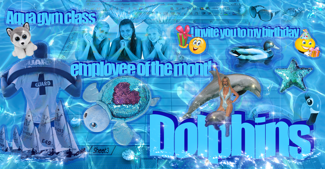 Dolphin - Wordart - 7.png