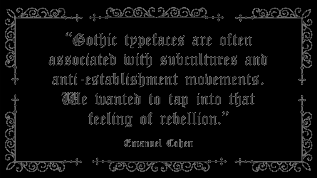 GOTHIC_EMANUEL COHEN
