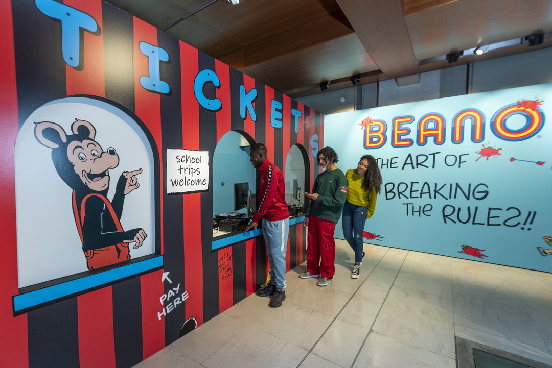 Entrance to Beano The Art of Breaking the Rules at Somerset House, London (c) Stephen Chung for Somerset House.JPG