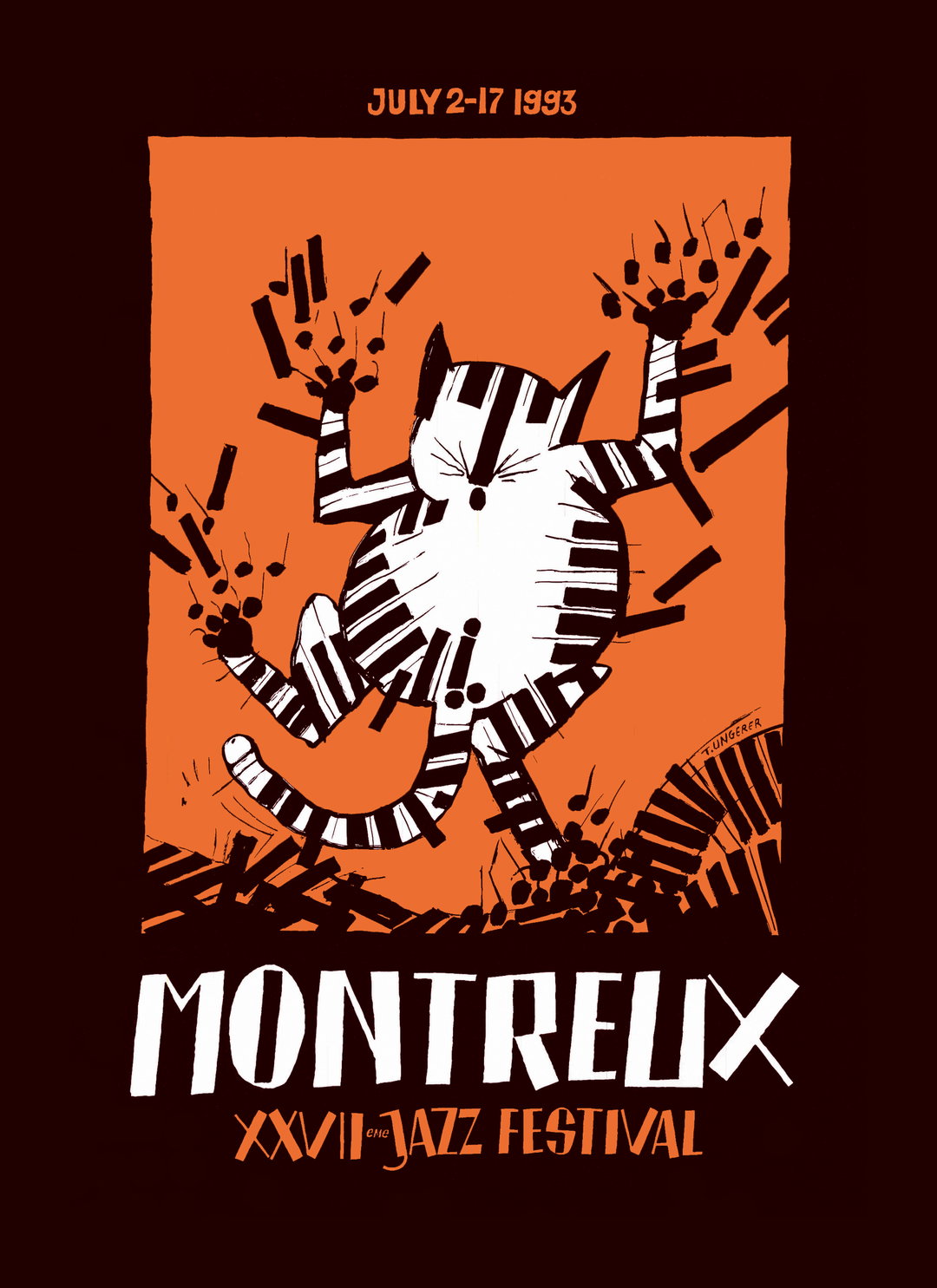 Fondation du Festival de Jazz de Montreux © 1993 - Artwork by Tomi Ungerer_poster graphic design itsnicethat.jpg