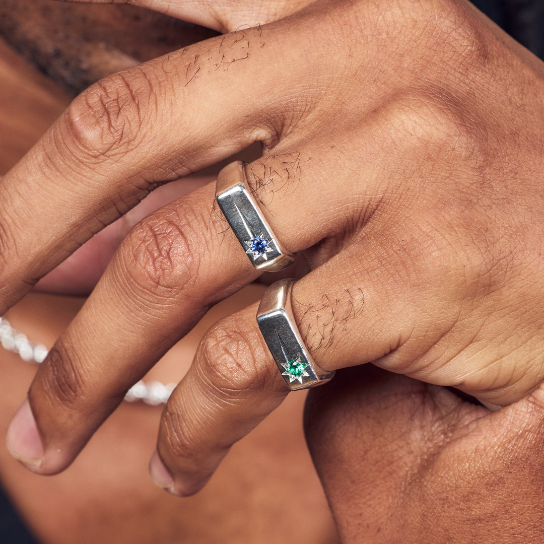 Sapphire Shooting Star Ring