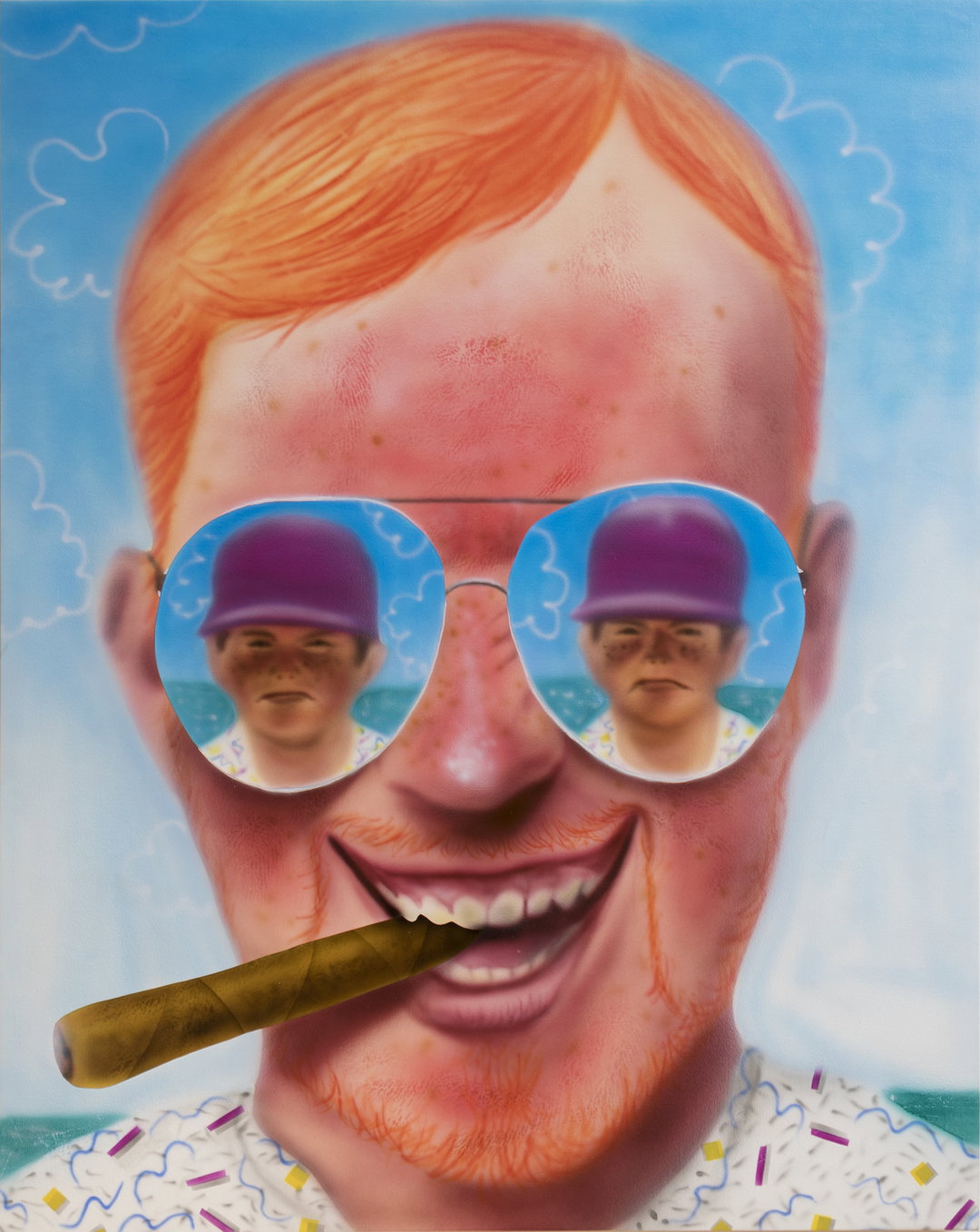 ChristopherRegner-GingeMotherfucker and Son on a Florida Vacation, 40_ x 30_, 2020-Art-itsnicethat.jpg