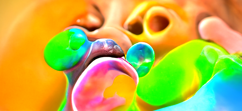 HD render of bubbles and human tongues iridescent colors in the style of Pablo Amaringo [Disco Diffusion v5 Turbo Smooth ViT-B32 V1189751097 (1).png