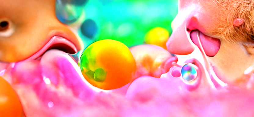 HD render of bubbles and human tongues iridescent colors in the style of Pablo Amaringo [Disco Diffusion v5 Turbo Smooth ViT-B32 V1929107430.png
