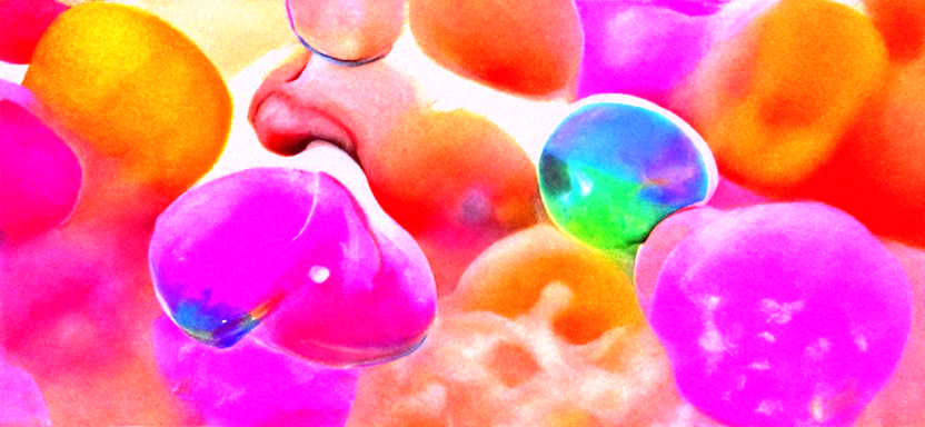 HD render of bubbles and human tongues iridescent colors in the style of Pablo Amaringo [Disco Diffusion v5 Turbo Smooth ViT-B32 V1122693833.png