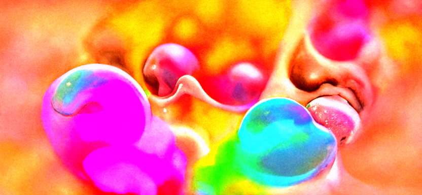 HD render of bubbles and human tongues iridescent colors in the style of Pablo Amaringo [Disco Diffusion v5 Turbo Smooth ViT-B32 V297301925.png