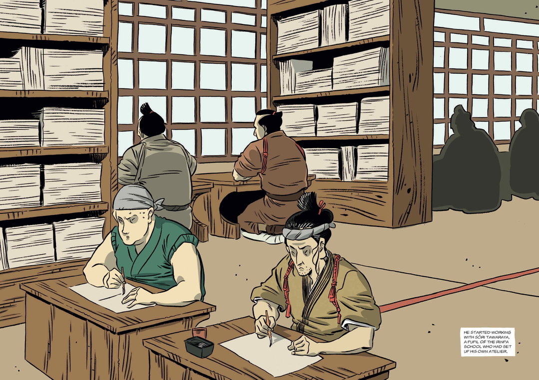 Hokusai A Graphic Biography Francesco Matteuzzi Giuseppe Latanza laurence king publication itsnicethat4.jpeg