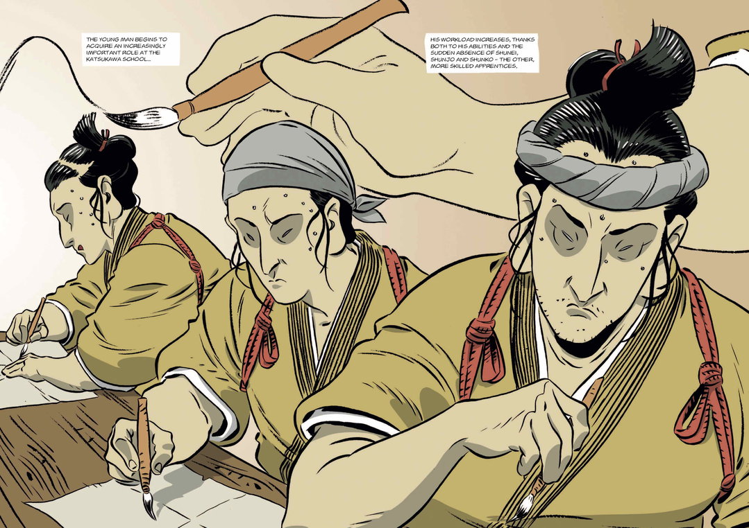 Hokusai A Graphic Biography Francesco Matteuzzi Giuseppe Latanza laurence king publication itsnicethat2.jpeg