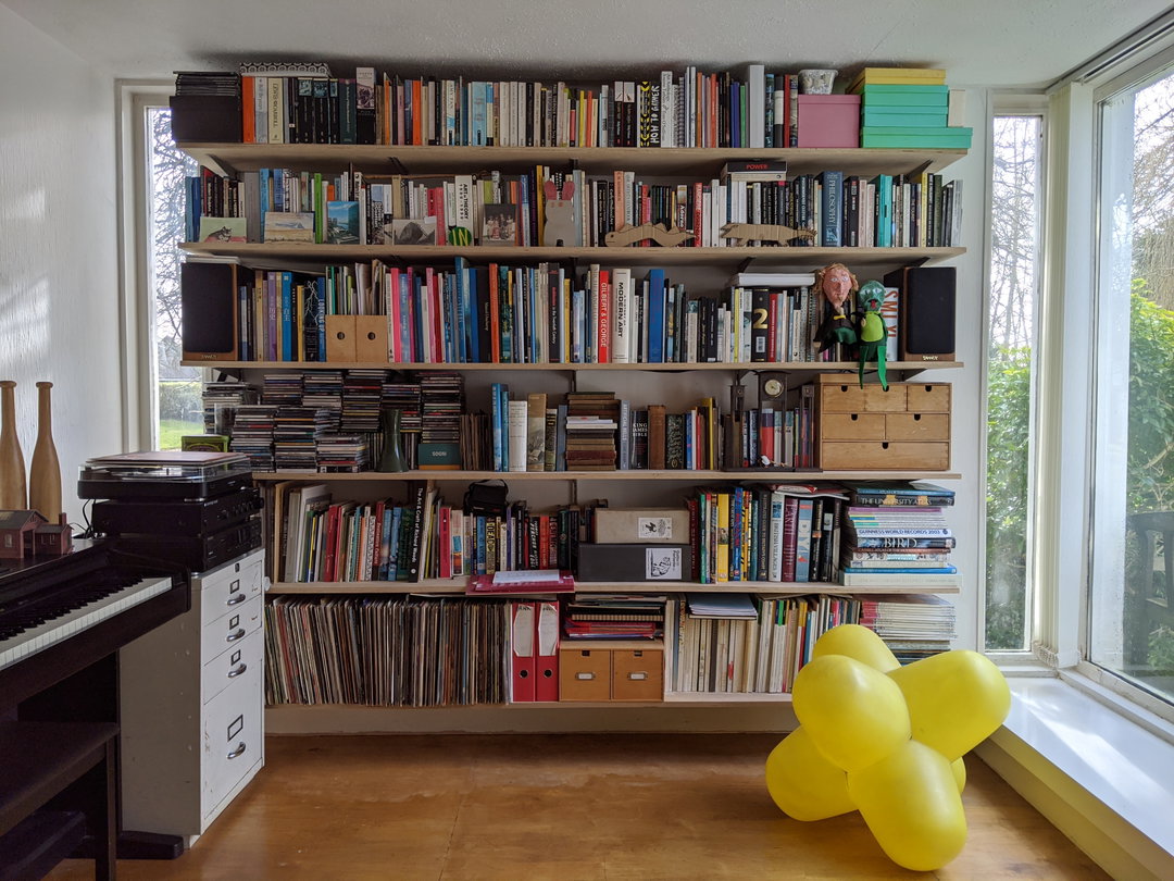 Gallery director Alistair Hudson’s Bookshelf contains an alternative cookbook and Peter Saville