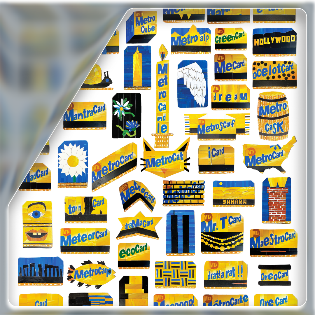 Made from NYC, about NYC: Thomas McKean’s MetroCard collages are tributes to the excess of city life
