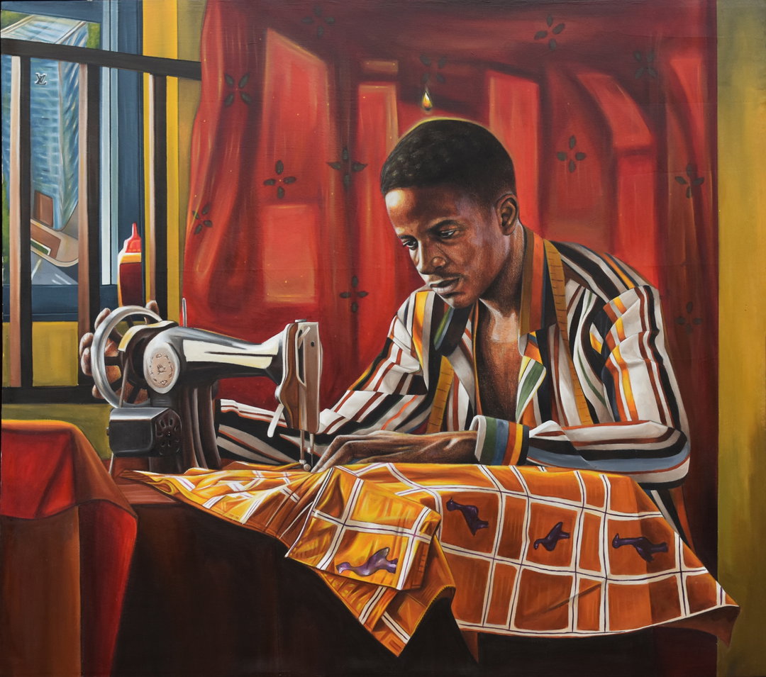 In his paintings, Ikeorah Chisom Chi-Fada seeks to respect and “deify” his fellow Nigerians