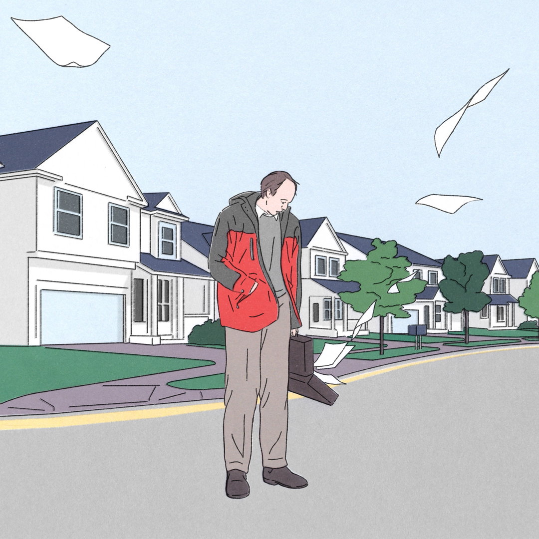 Lucas Burtin’s illustrations exist in a place “between science fiction and a Sunday stroll”
