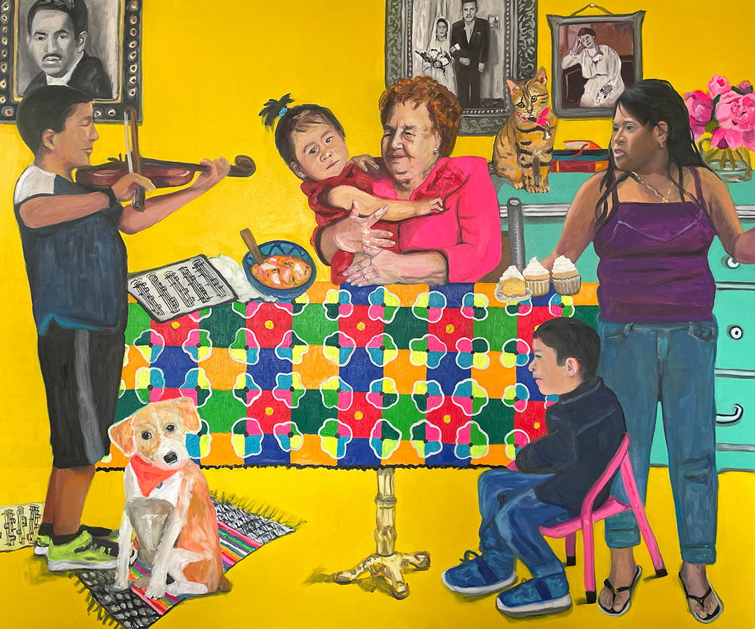 Jessica Alazraki’s lavishly decorated kitchen tables are a feast for the eyes