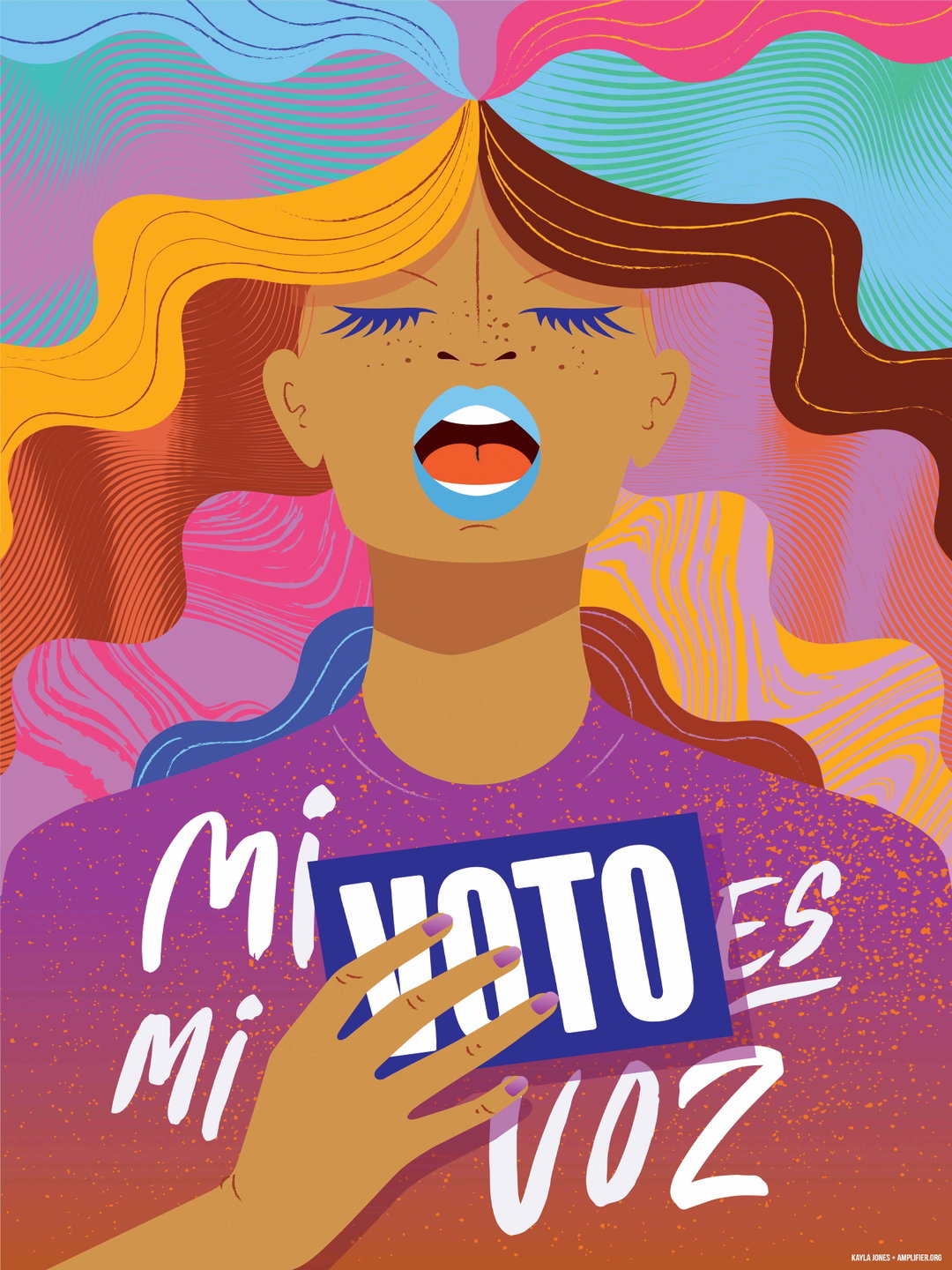 KaylaJones_My Vote My Voice_Spanish_vote your future times square arts amplifier illustration itsnicethat.jpeg