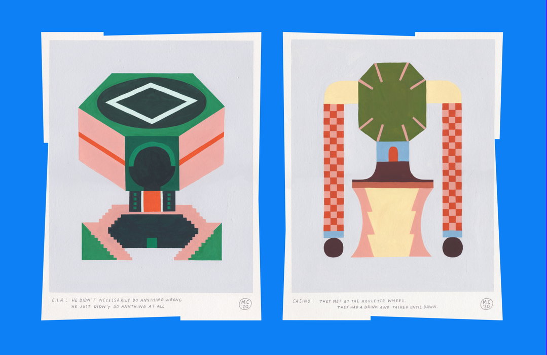 Futurism, Gucci and car washes: the inspiration behind Maaike Canne’s paintings of an imaginary city