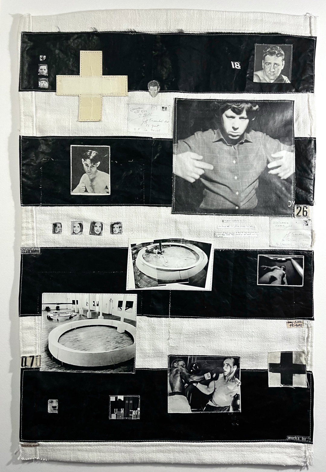 Louie Edison’s fabric collages tell stories of a time gone by