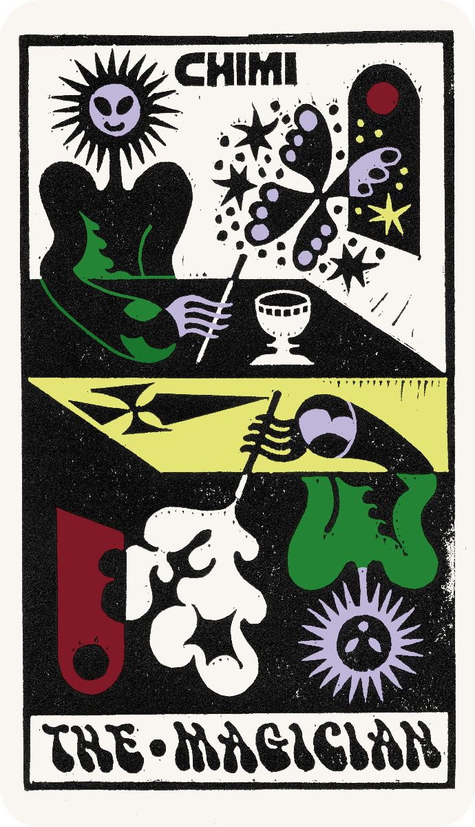Sophy Hollington channels the occult through Tarot card illustrations for Chimi's new sunglasses