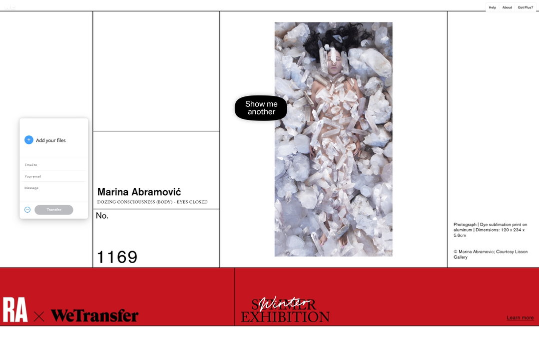 Marina Abramovic_royal academy summer exhibition online wetransfer uncommon digital art itsnicethat.jpeg