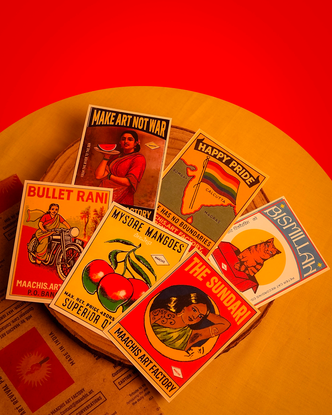 Maachis Matchbox Postcards the view from mumbai itsnicethat
