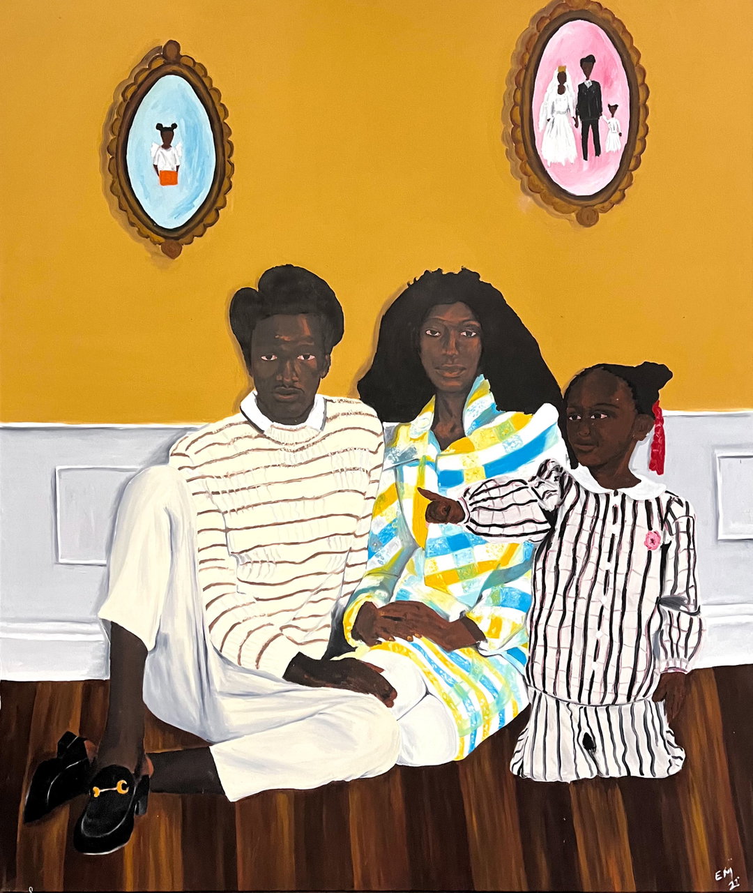 Fashion comes first in Matthew Eguavoen’s stylish paintings