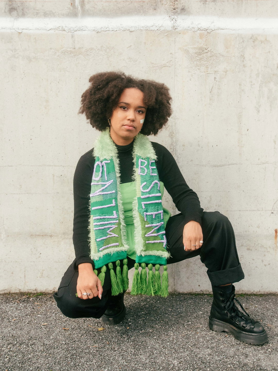 Mia-Rodney-I-Will-Not-Be-Silent-Photographer-Henry-Deanadapt_protest gear_scarves_graphic design_fashion_itsnicethat.jpg