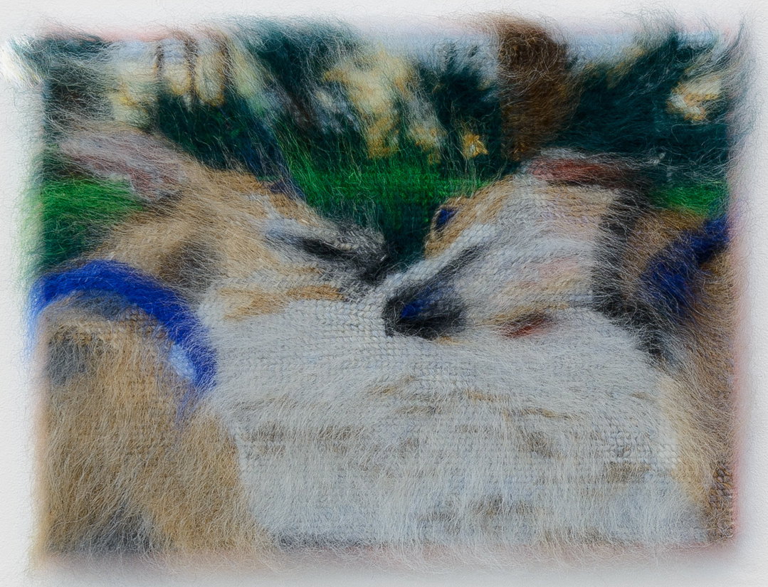 Maria Szakats’ woollen ‘paintings’ bring random AI-generated images to life