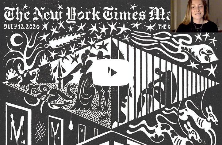 A behind-the-scenes look at how Sophy Hollington creates her complex linocuts