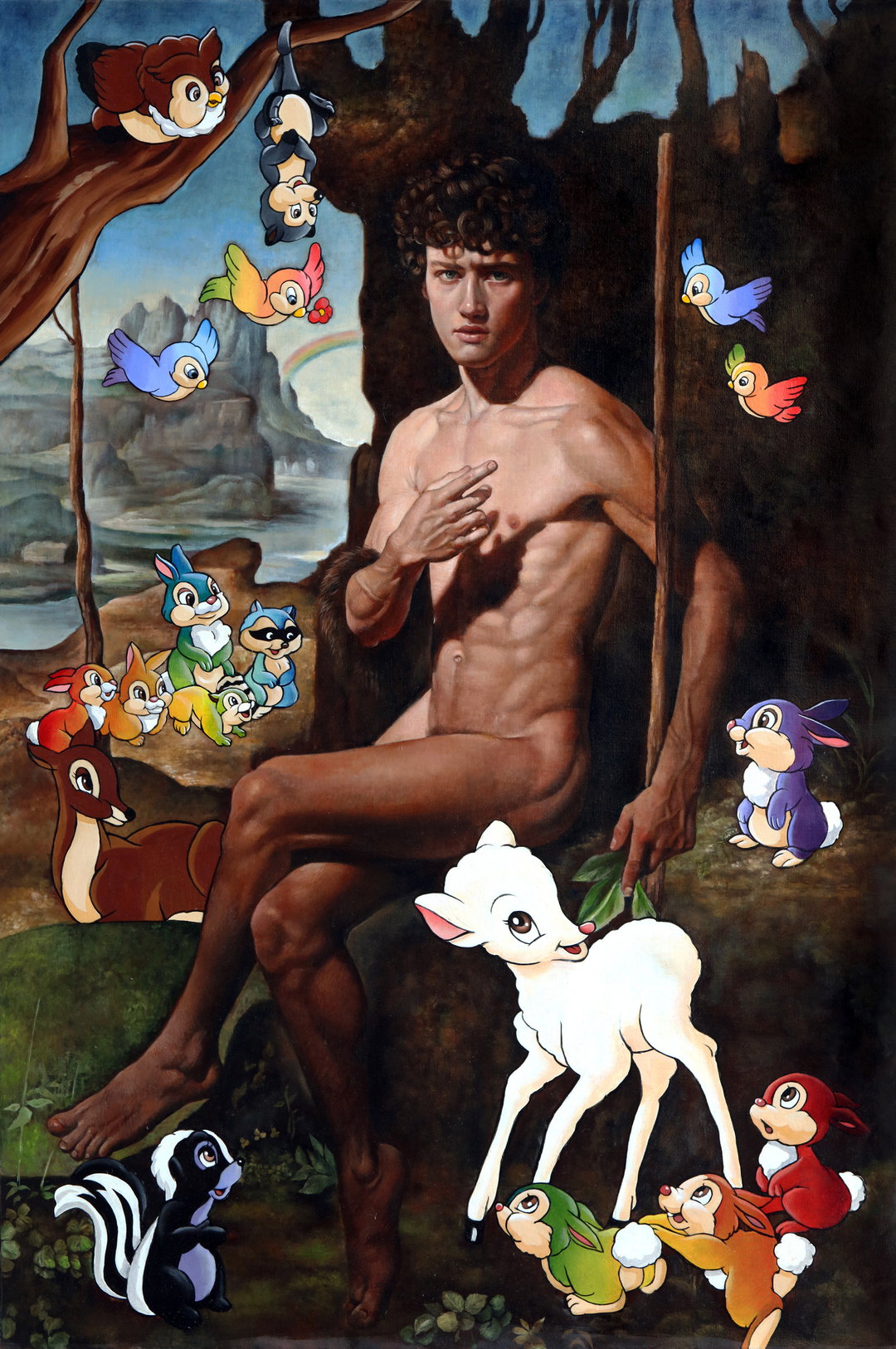 Naruki Kukita VR.-John-The-Baptist, 60x40inches, oil on linen, 2023.jpg