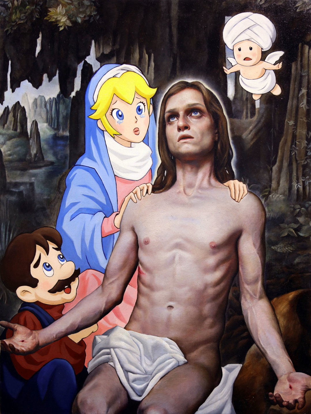 Naruki Kukita Virtual-Pieta,40x30inches,Oil-on-Linen,2017.jpg