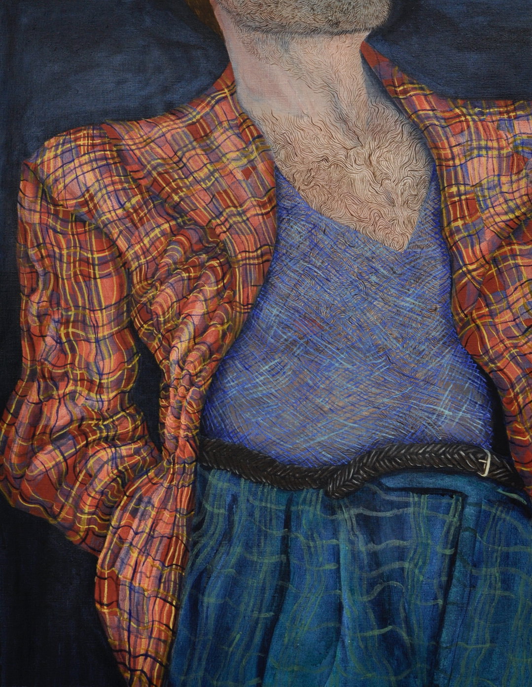 Nell Brookfield_Rab In Tartan-ItsNiceThat-Painting-ItsNiceThat