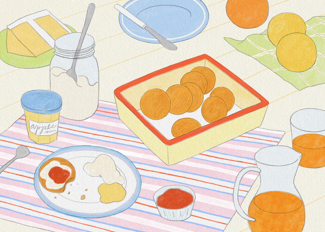 With bright colours and soft pencil lines, Neuhyo draws attention to idyllic moments