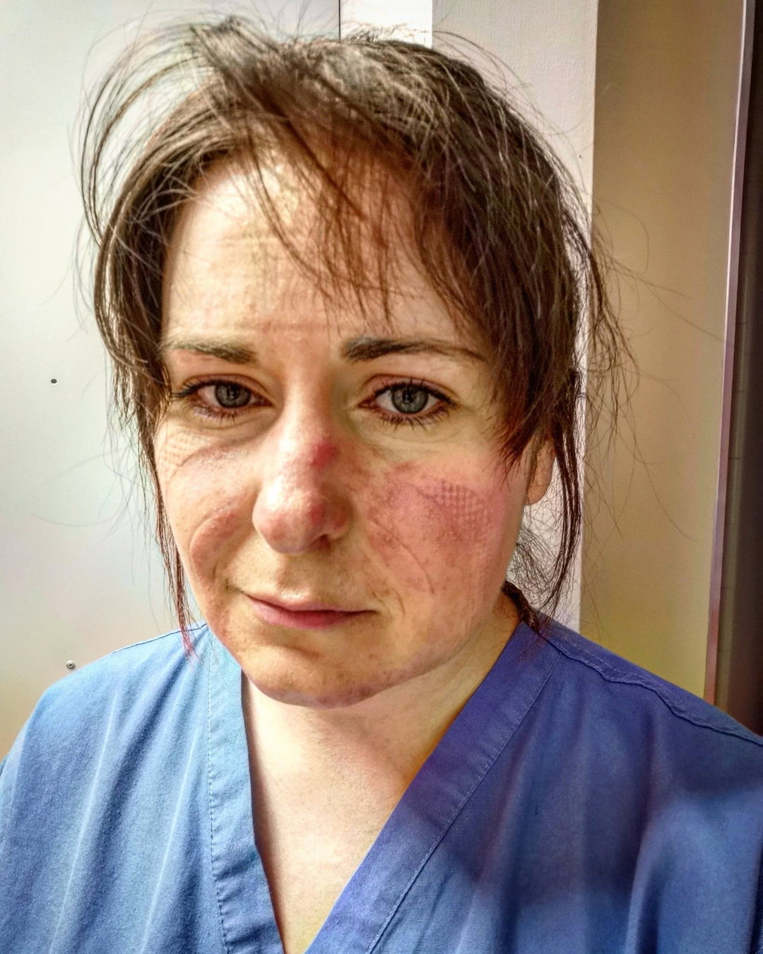 Nurse Aimée Goold after a 13-hour shift treating coronavirus patients © Aimée Goold_photography itsnicethat.jpg