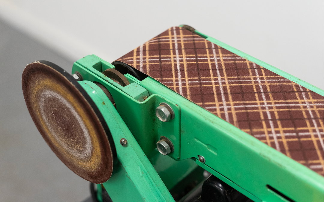 Harry Grundy’s new works on sandpaper are drawn at 3,000RPM