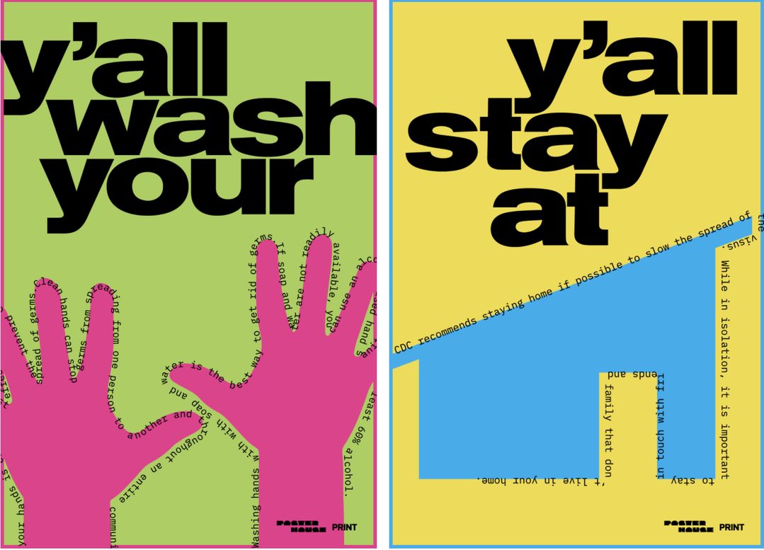 Ola Baldych_combat covid poster house print mag nyc psas graphic design itsnicethat 5.png