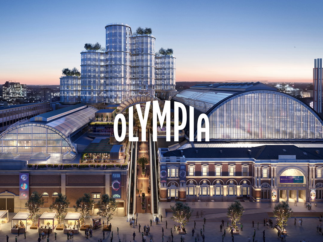 SomeOne creates the destination brand for Olympia, as the area is redeveloped into ambitious new creative hub