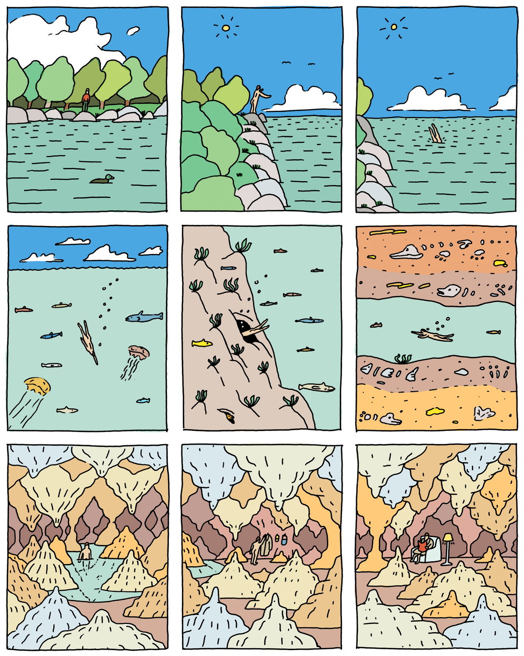 RobMossWilson-UnderWaterCaveSequence-Illustration-itsnicethat.jpg