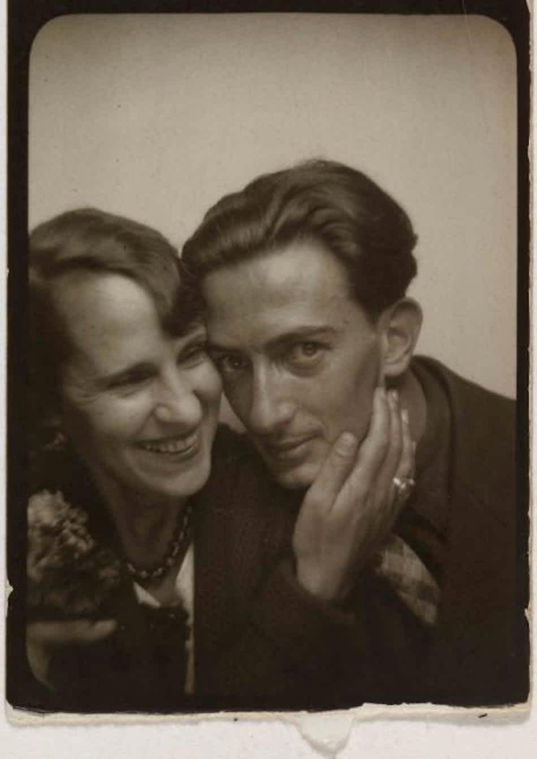 Salvador and Gala Dali, Photobooth Portrait (Copyright unknown, c. 1930_s).jpg