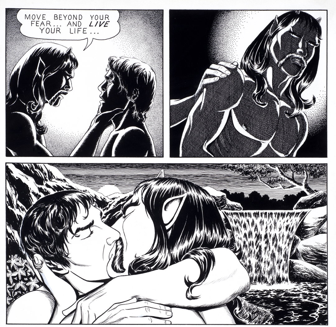 Burton Clarke: Satyr 3 (1986) Gay Comix #10, published by Bob Ross, San Francisco © Burton Clarke