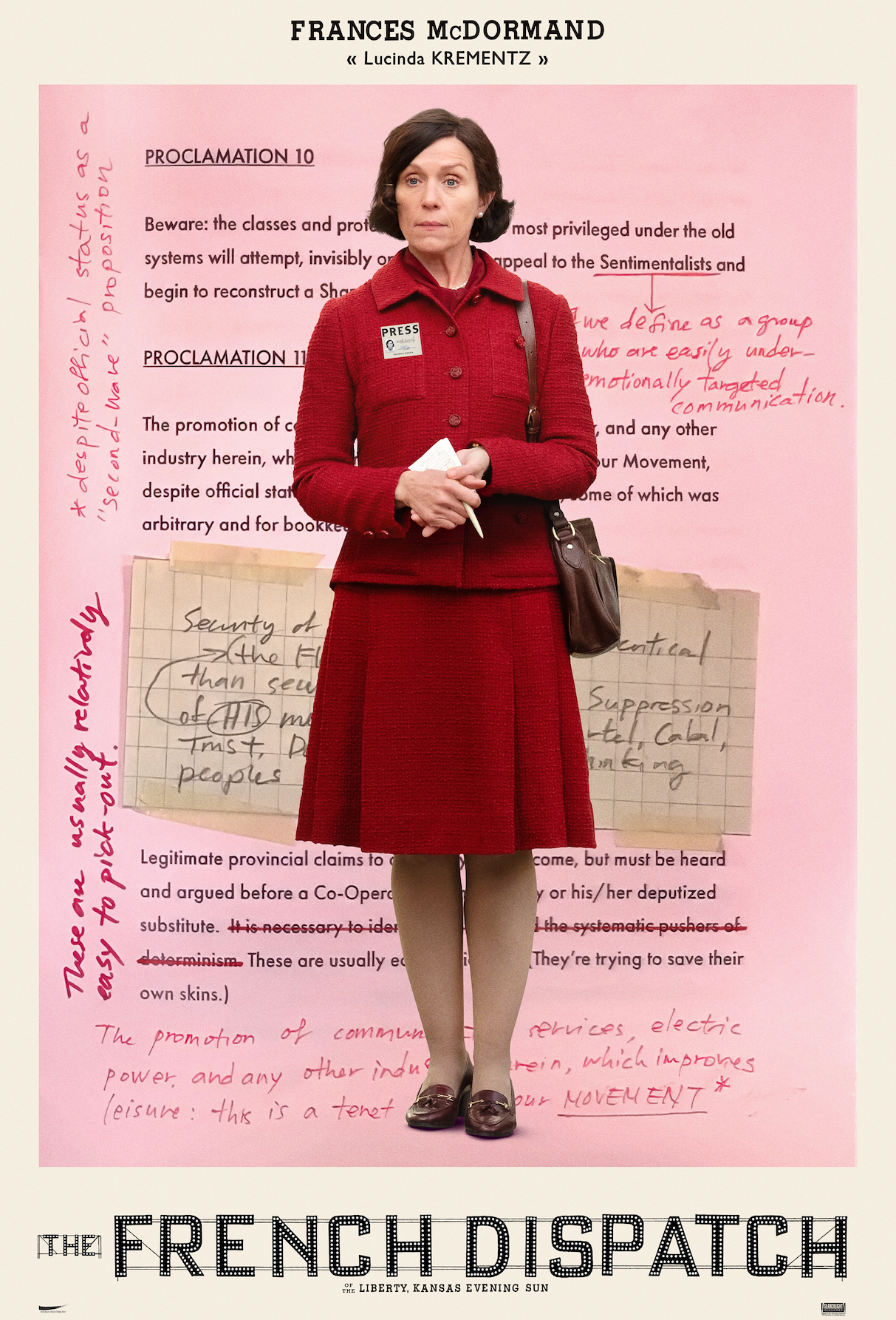 12 new posters for The French Dispatch feature each of its