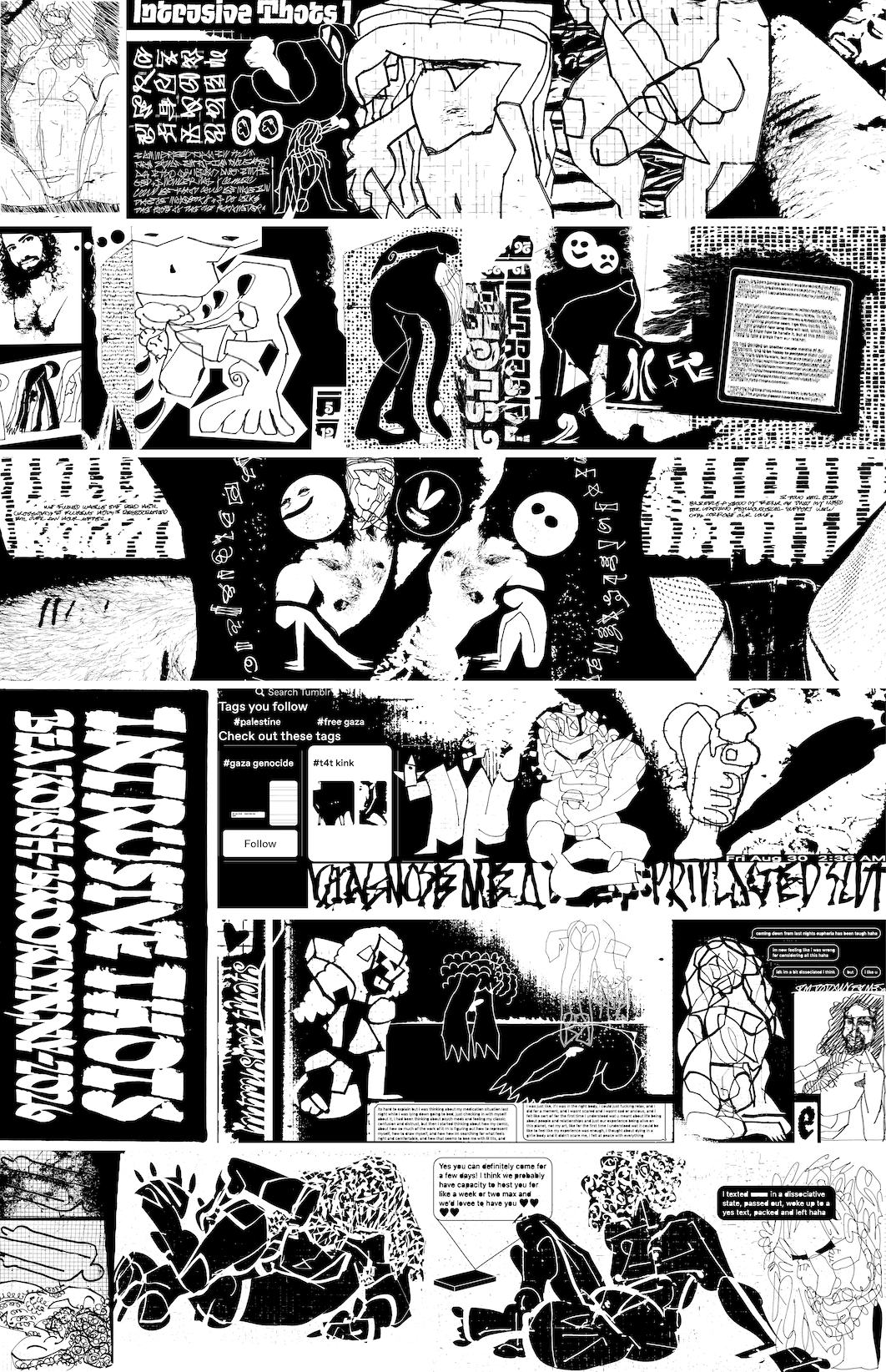 Bea Korsch’s Intrusive Thots is an explosive zine about depression, treatment and recovery