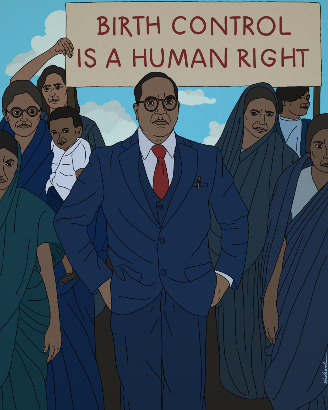 Siddhesh Gautam - Dr. B.R. Ambedkar - one of India’s foremost politicians, jurists, and social reformers - who was responsible for mobilising the anti-caste movement and also inspiring the feminist discourse of his times.png