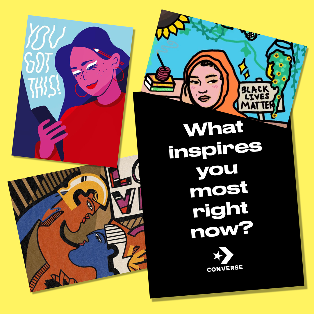 Creatives share where they find inspiration for our #ConverseCreate Instagram brief