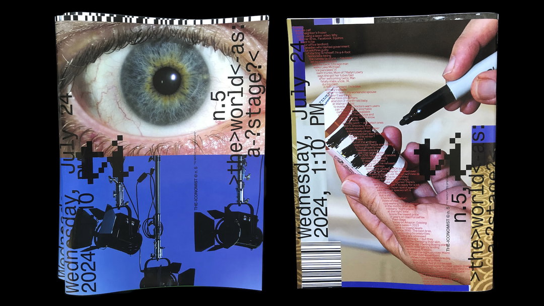 The-Iconomist’s latest issue is hectic and “suffocating” in its use of online image banks