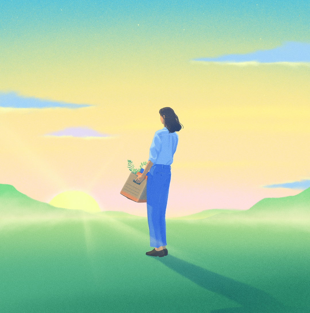 GraceKim-TheNewYorkTimes-HowToDealWithLayOff-Illustration-itsnicethat.jpg