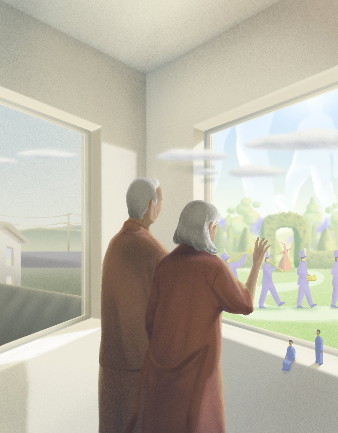 GraceKim-TheNewYorker-LivingWithaVisionary-Illustration-itsnicethat.jpg