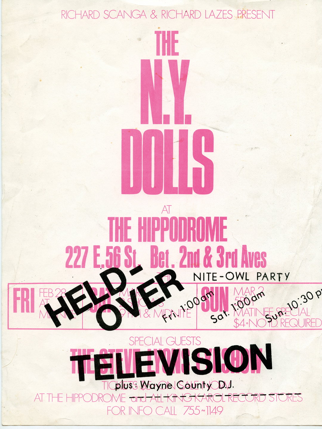 Too Fast to Live Too Young To Die_Andrew Krivine_pavilion books_publication_itsnicethat_new york dolls hippodrome.jpg
