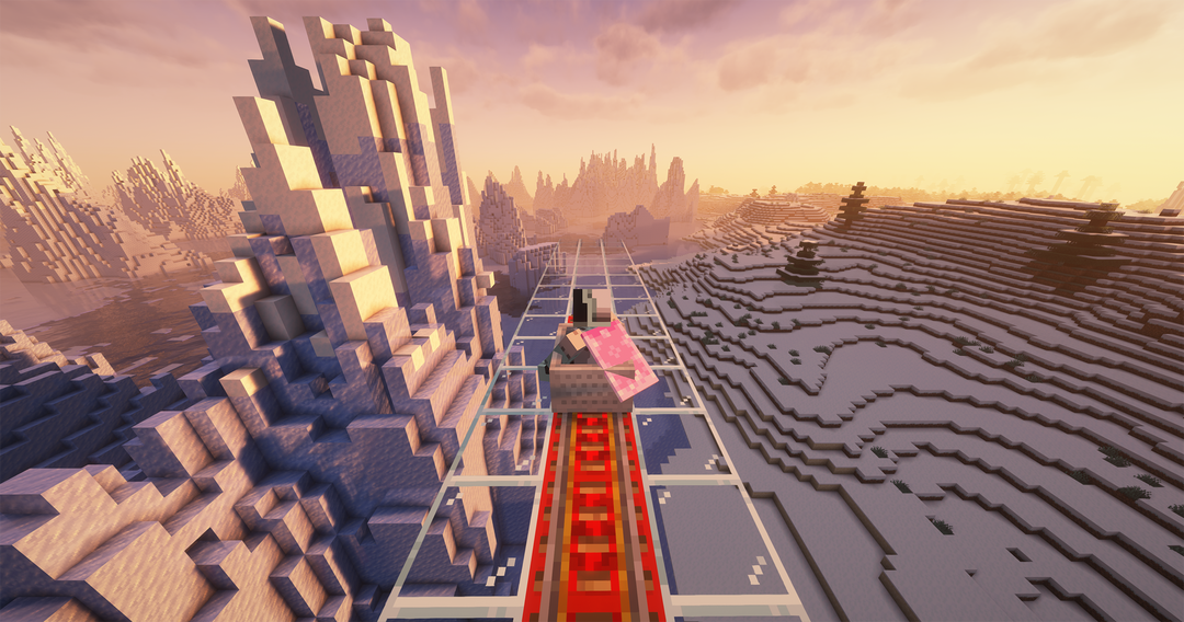 Travess Smalley, Recreating JL2579_s Minecart Ride To World Boarder in Minecraft, Ender Gallery Residency, 2021-2022, screenshot 02.png