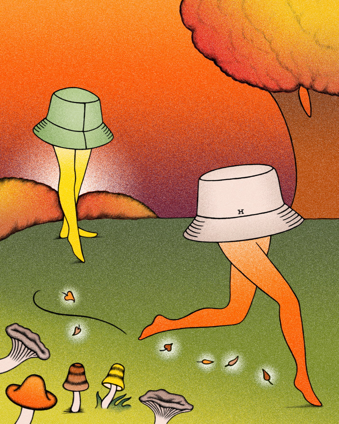 Step inside Linda Merad’s whimsical and poetic illustrated universe for Hermès