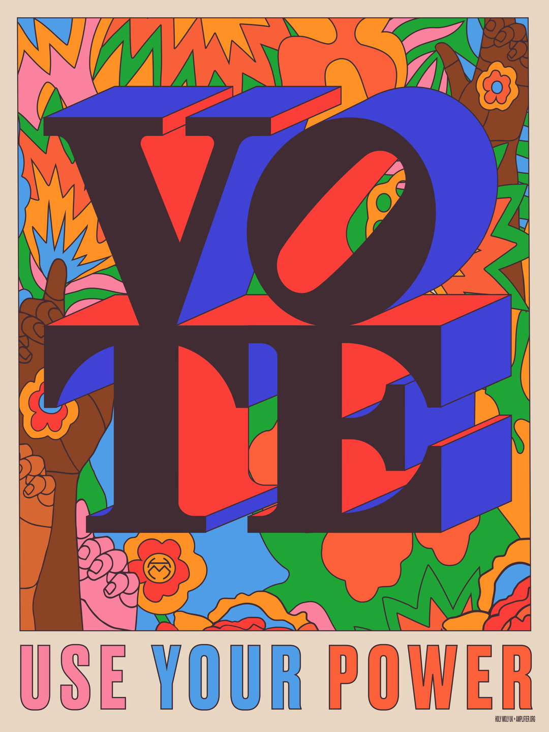 Vote - Use Your Power by Holy Moly UK_art to the polls_itsnicethat.jpg