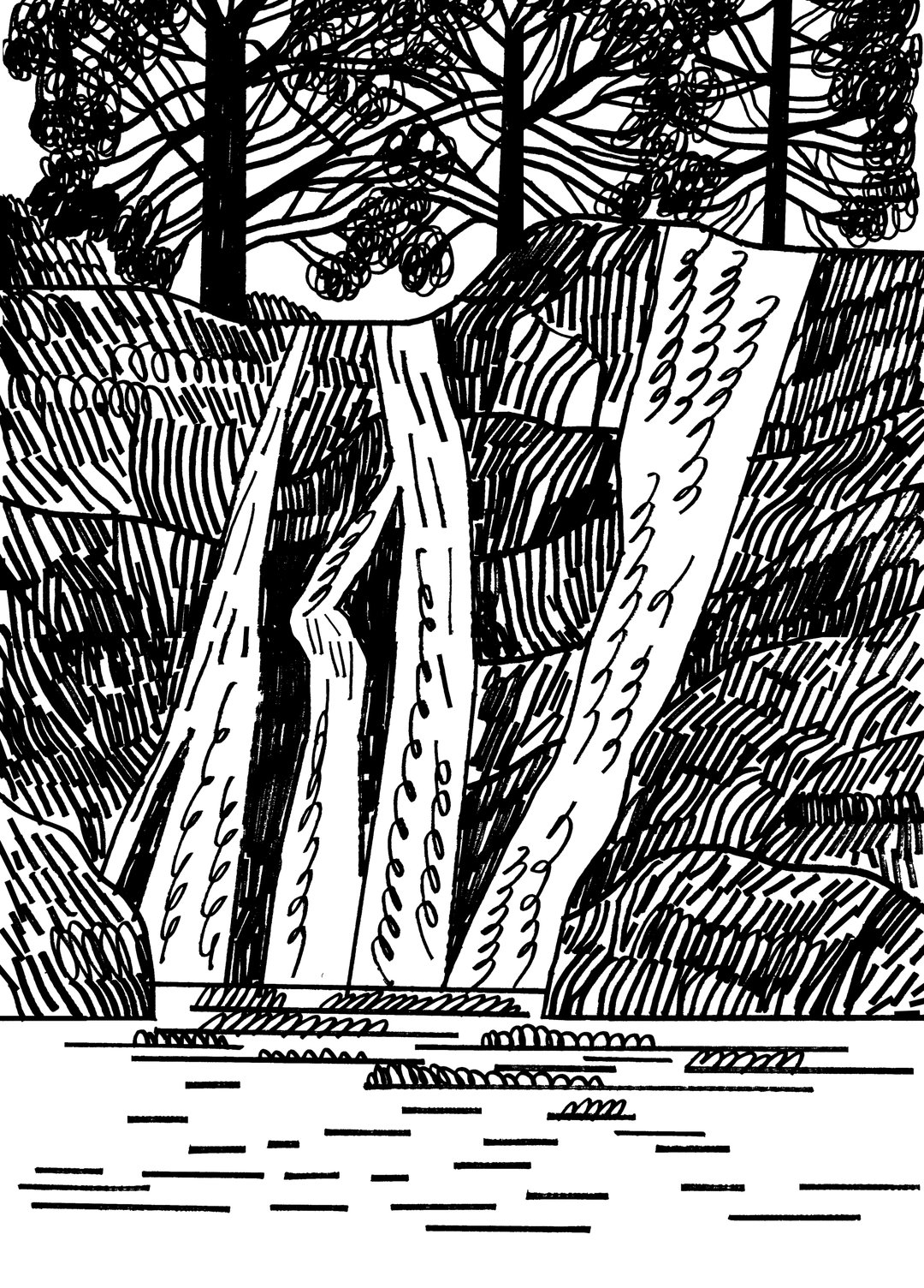 MarcusOakley-WharfedaleWaterfall-Illustration-itsnicethat-17
